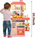Kids Kitchen Play Set - Interactive 50Pcs Pretend Kitchen Toys with Realistic Sound Effects, Suitable for Ages 2-12
