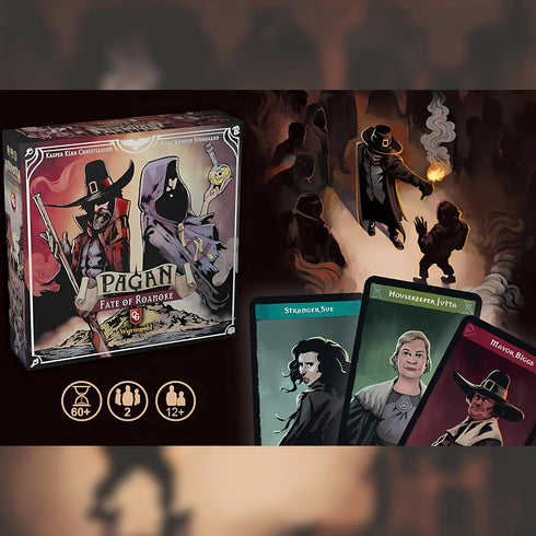 Asymmetric 2 3060 12+, Capstone Games Pagan: Fate of Roanoke Strategy Card Game Player Deduction Duel with Hidden