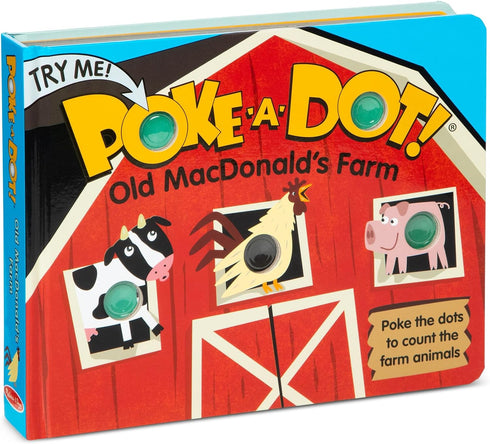 Melissa & Doug Children's Book - Poke-a-Dot: Old MacDonald’s Farm, Board Book with Buttons to Pop