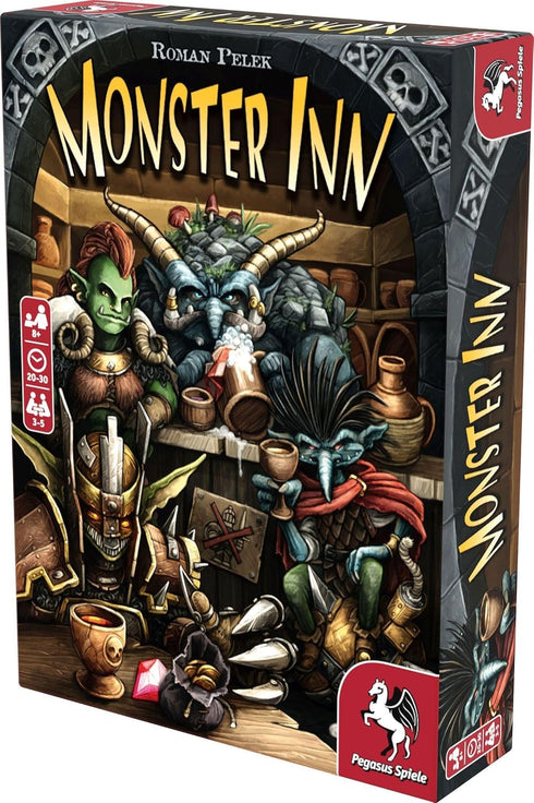 Monster Inn – Board Game by Pegasus Spiele for 3-5 Players – 20-30 Minutes of Gameplay for Teens and Adults
