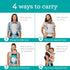 4-in-1 Infantino Flip Light & Airy Convertible Baby Carrier, Adjustable, Ergonomic Babywearing, Registry Essential