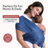 Momcozy 8-35 lbs, Baby Wrap Carrier, Ergonomic Infant Slings for Newborn to Toddler Adjustable Baby Wrap for Adult Fits