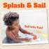 0 SplashEZ Bath Toy Boat for Kids & Toddlers | Mold Free Cargo Ship Toy for Bathtub Play with No Hole for Water | Ideal