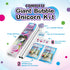 WOWMAZING Giant Bubble Kit: Unicorn - Includes Wand, 2 Big Bubble Concentrate Pouches, Outdoor Toy