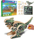 Little Jupiter DIY Wooden Kit with Stickers - Dinosaur Toys for Kids 7-12 Yrs, Wood Crafts for Kids (T-Rex)