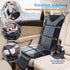 2 Pack 5-Layer 600D Gimars Car Seat Protectors, XL Thickest EPE Waterproof Protectors with Fabric, Nonslip Backing