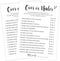 White Theme Bridal Shower Games for 25 Guests - Over or Under Bridal Games, Wedding Advice Cards for Reception