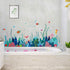 Removable 3D Under The Sea View Grass Wall Decal, DIY Ocean Coral Seaweed Stickers for Kids Bedroom