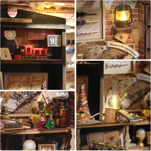 GuDoQi DIY Miniature House Kits, Dollhouse Kit with Furniture, Tiny House Kits 1:24 Scale, Creative Crafts for Adults