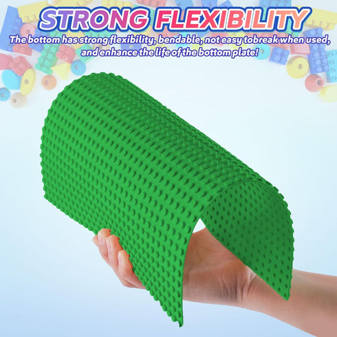 2 Pack 10" 10" Classic Baseplates Board for Building Bricks, Compatible with All Major Brands, Platforms Base Building