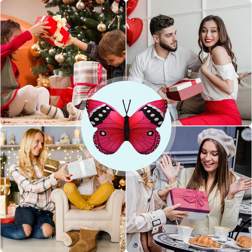 CHELEI2019 15.7" Pink Butterfly Pillow Plush Toy, Stuffed Animal Gift for Kids