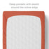 Natemia Organic Cotton Changing Pad Cover - 16x32, Silky Soft & Hypoallergenic, Fits Cradle & Bassinet