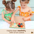 (12 Pack) 1+, 3-6 Honeysticks Flower Shaped Beeswax Crayons - Non Toxic Crayons Made with Pure Beeswax, Chunky Petal