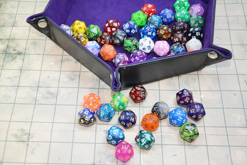 50-Pack 20 Sided Dice D20 Polyhedral Dice with Pouch for DND RPG MTG Tabletop Game