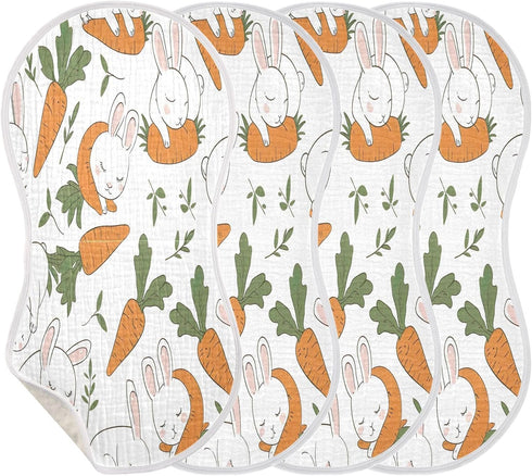 YEGAME Set 1 11 22 Inch Muslin Baby Burp Cloths of - Bunny Super Absorbent Cotton Burping Rags Soft Baby Washcloths