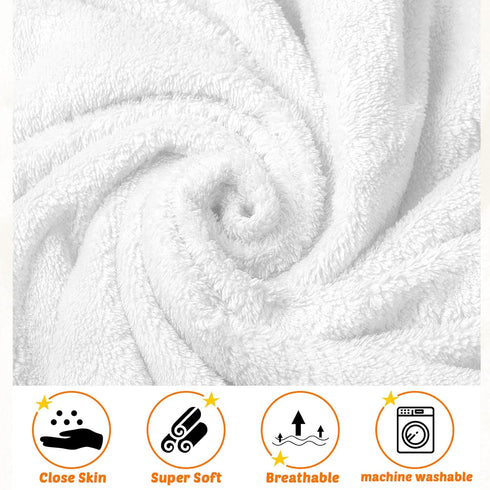 4 Pack 30 30 Inch Reginary Baby Hooded Towels Coral Fleece Baby Bath Towels x Soft Absorbent Hooded Bath Blanket