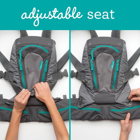 8-40 lbs Infantino Carry On Baby Carrier, Ergonomic Multi-Pocket Baby Carrier for Newborn to Toddler with Padded