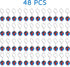 PROLOSO 48 Pcs Globe Keychains - Bulk Keyrings for Kids, World Planet Earth Theme Toy, 1 Inch
