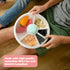 GoBe Kids Large Snack Spinner Slide Bundle - Reusable Snack Container with 4 Compartment Dispenser, BPA/PVC Free, Taro