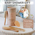 NEFERTOT Set Wooden Baby Hair Brush Grooming Kit with Beech Wood Goat Hair Brush, Cradle Cap Brush, Silicone Scalp