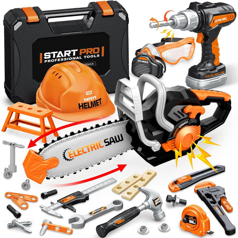 Kids Tool Set Toys, 48 Pcs Toddler Tool Set with Portable Tool