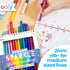Set 15, 5 10 2mm PACK Ooly Rainbow Sparkle Glitter Markers of Includes Pastel & Classic Color Markers, Glittery
