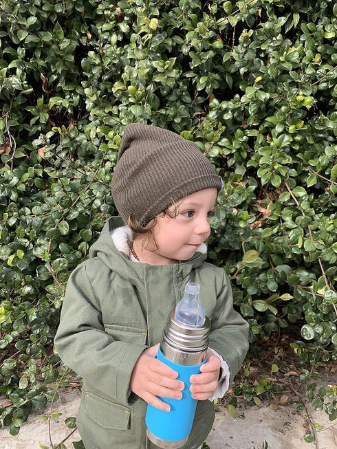 Pura 9oz Kid Sippy Cup Bottle - Stainless Steel Insulated, Silicone Straw, Plastic-Free, New Mint