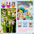 Lunmon 24 Pcs Prefilled Easter Eggs Filled with Mini Plush Animal Toys for Kids Baster Stuffer Filler Stuffed Animals