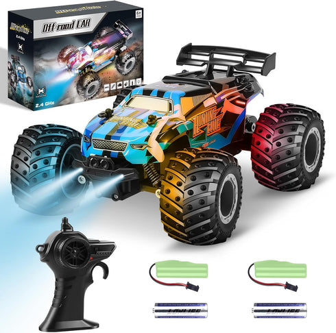 Remote Control Car, Remote Control Truck, 2.4Ghz All Terrain Off-Road Monster Truck,