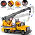 LerBao 3 4 5 6 7 8 Large Crane Truck Toys for Year Old Boys, Truck with Loading Crane,Lights and Sounds Vehicles Toy