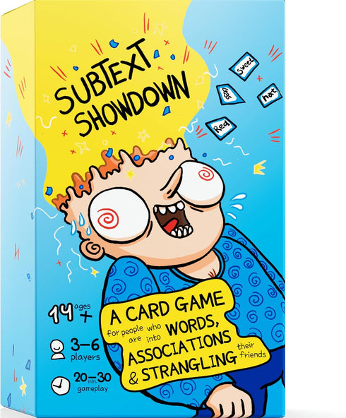 Subtext Showdown: Word Association Board Games for Adults, Teens & Family (3-6 Players) — Fun Games for Game Night