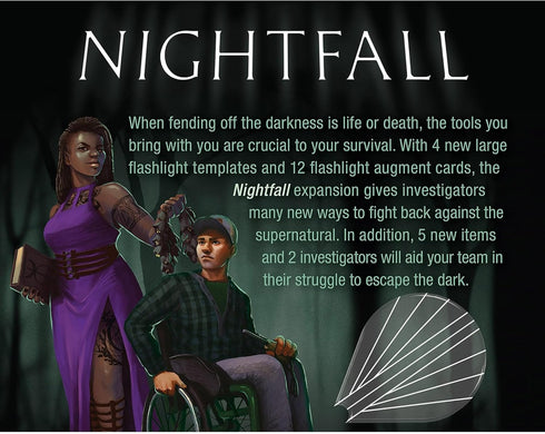 The Stifling Dark Nightfall Expansion - Horror Strategy Board Game, New Content, Requires Base Game, Age 14+, 2-5