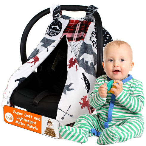 Dear Baby Gear Car Seat Blanket - Infant Carseat Canopy & Winter