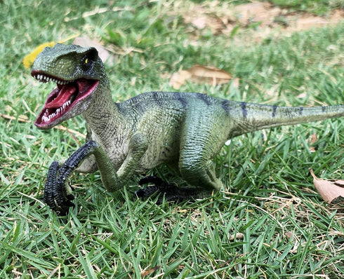 Gemini&Genius Velociraptor Dinosaur Toy for Kids, Raptor Dinosaur Action Figure, Party Supplies, Dino Collection Toy, Dinosaur Play & Display, Gifts, Room Decoration for Kids and Dino Lovers