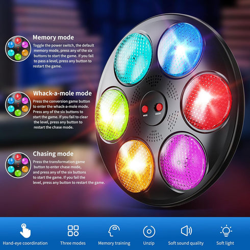 SLWHE 3-12 4-8 6-8 8-12 Handheld Light Up Electronic Memory Game for Kids Boys Girls Interactive Sound Car Travel Road