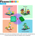 PicassoTiles 259pcs Magnetic Brick Tile Building Block Combo Set, Compatible with Other Tiles for Ages 3+