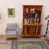 1:12 1:12 Scale Miniature Cupboard Bookshelf Classic Wooden Mini Storage Hutch Kitchen Dollhouse Bookshelf Wood Cabinet