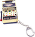 Mini Slot Machine Toy, Funny Lucky Bank with Spinning Reel and Keychain for Festivals