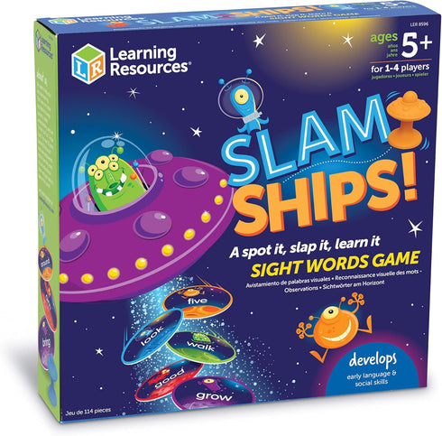 Learning Resources Slam Ships Sight Words Game - Ages 5+ Educational and Fun Games for Kids
