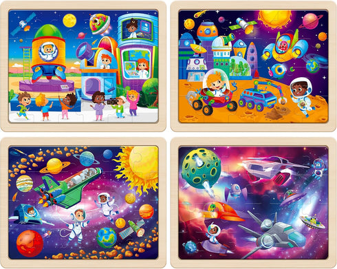 Box(12.2 9.4 3-5, 4-6, SYNARRY Large Space Planets Solar System Wooden Puzzles for Kids Gift * in), Puzzles