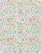 Burbuja Fitted Crib Sheet for Girls and Boys, Woodland Fawn Soft Breathable Crib
