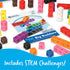 Learning Resources MathLink Cubes Big Builders, Set of 200 Cubes, STEM Toys for Kids