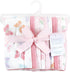 Hudson Baby Unisex Baby Cotton Flannel Burp Cloths, Pastel Butterfly, One Size by Hudson Baby