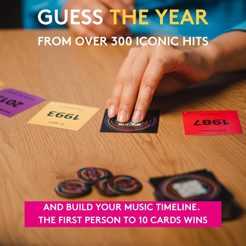 Jumbo Hitster - The Music Party Board Game, Fun Music Quiz Game for 2-10 Players