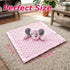 16 Inch Pro Goleem Baby Girl Gifts Elephant Security Blanket with Stuffed Animal Snuggle Toy Lovey Soft Lovie Baby