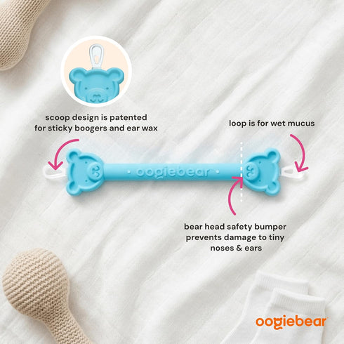oogiebear: Baby Nose Cleaner & Ear Wax Removal Tool - Safe Booger & Earwax Removal for Newborns, Infants, Toddlers