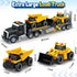 3 4 5 6 7 21" Bstoyder Toddler Boy Toys for Years Kids, Semi Construction Carrier Truck Toy with Excavator and Dump