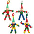READY 2 LEARN Christmas Crafts - Create Your Own Bead Elves - Set of 4 DIY Ornaments for Kids Decoration