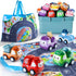 Mini Car Toys for 1 Year Old Boy, 12 Sets Pull-Back Trucks with Playmat, Gifts for Toddlers Age 1-2