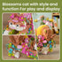Set 8 9 10 11 12+ (1038 JOJO&Peach Cat and Flower Building Toy for Girls, Mothers Day Animals Plant Model Ideas
